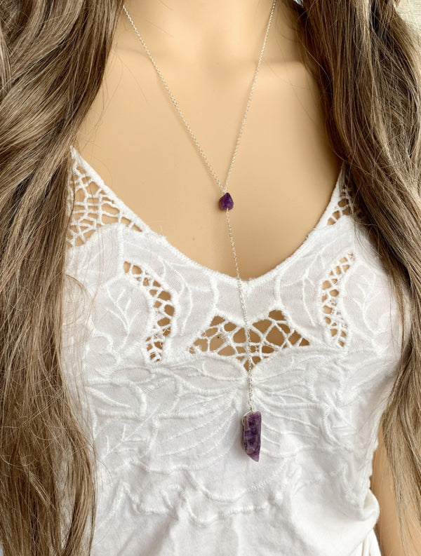Natural Amethyst Necklace