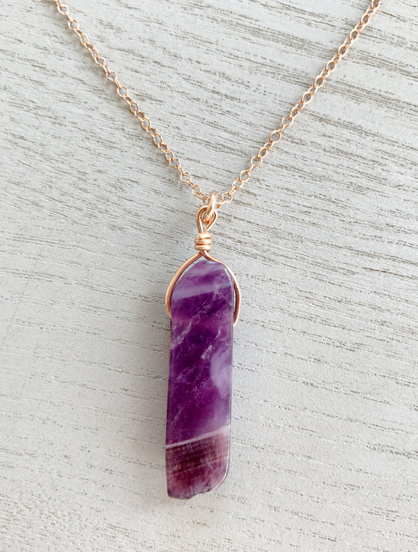 Amethyst Crystal Necklace