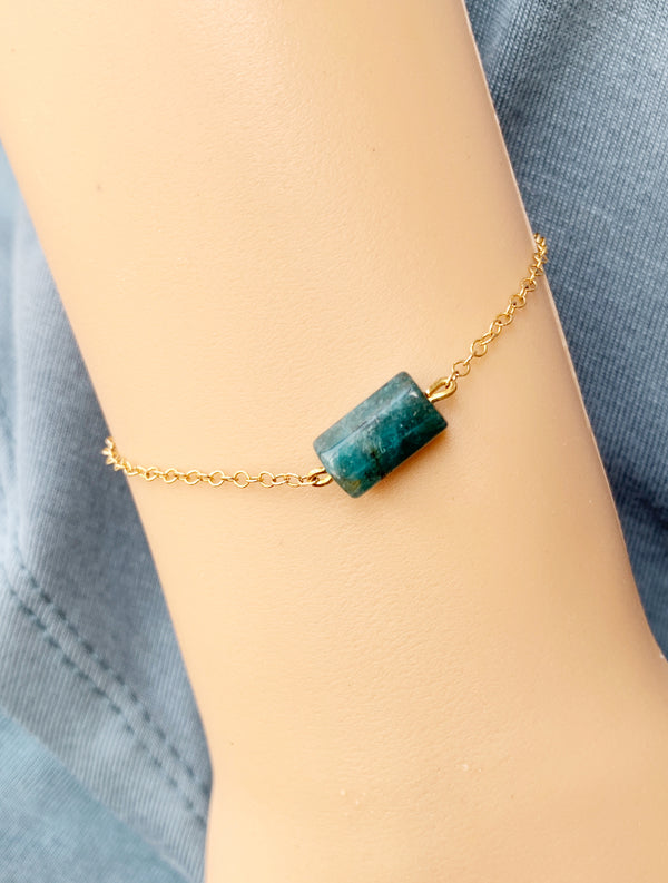 Blue Apatite Anklet