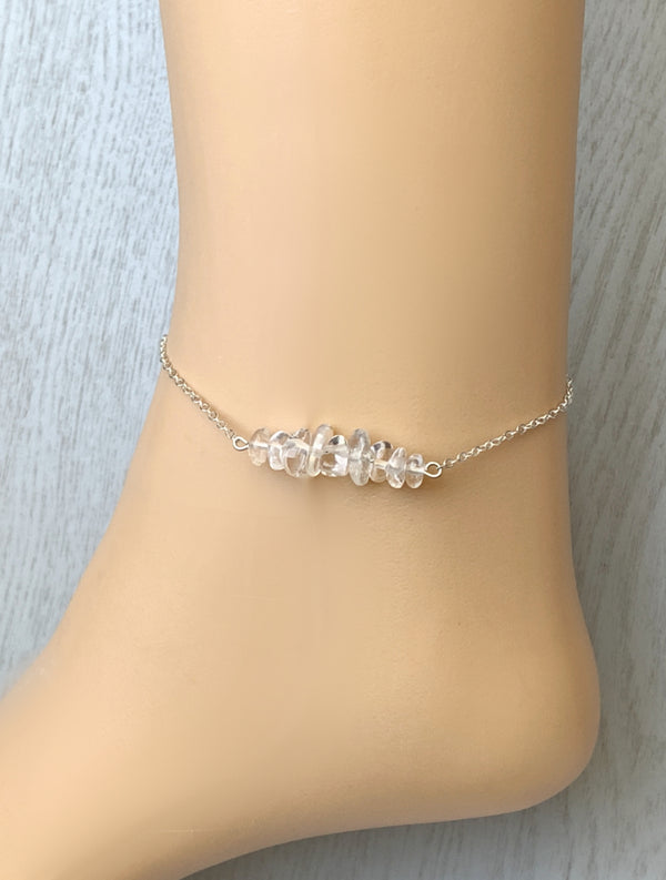 Clear Quartz Anklet