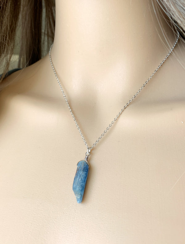 Raw Kyanite Necklace