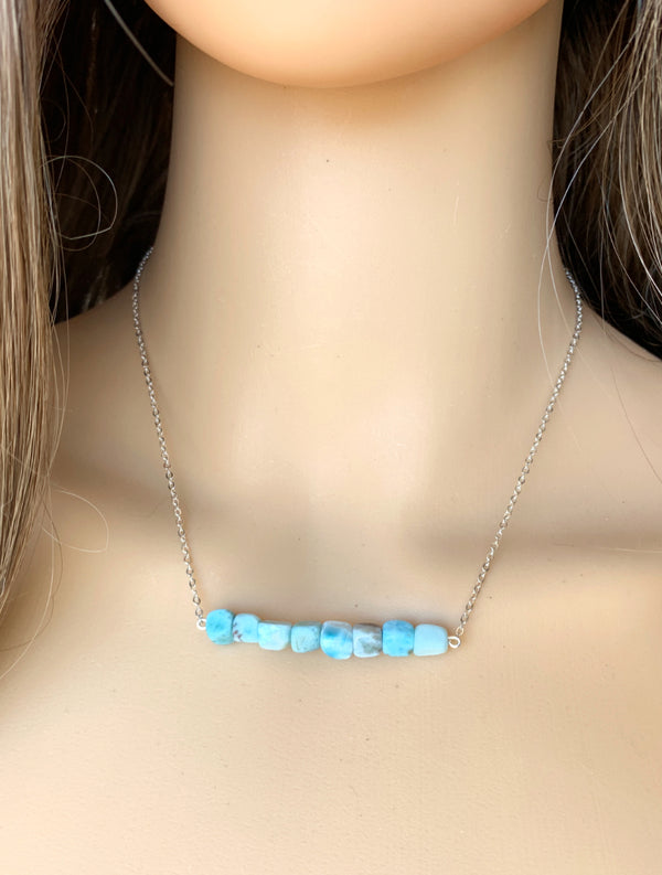Larimar Crystal Necklace