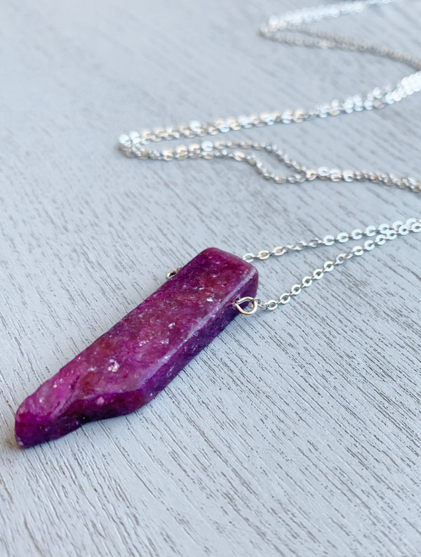Long Lepidolite Necklace