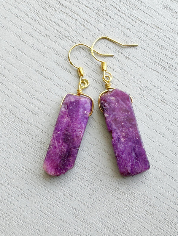 Lepidolite Earrings