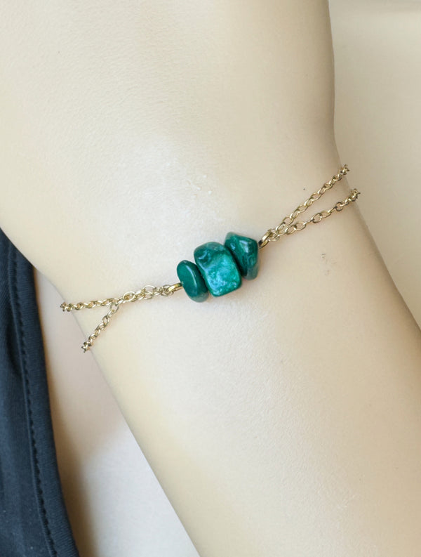 Malachite Crystal Bracelet
