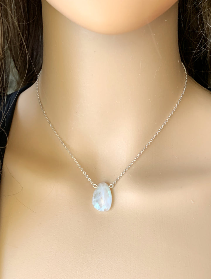 Moonstone Necklace, Moonstone Crystal Necklace, Unique hand made crystal jewelry, Birthstone for June, June Birthstone Necklace, Birthstone Gifts, Sterling Silver Moonstone Necklace, Sterling Silver Moonstone Crystal Necklace, 14k Gold Fill Moonstone Necklace, 14k Gold Fill Moonstone Crystal Necklace, Rose Gold Fill Moonstone Crystal Necklace, Crystal Necklace Gift Ideas, Crystal Necklace Gifts, Keepsake Gift Crystal Jewelry