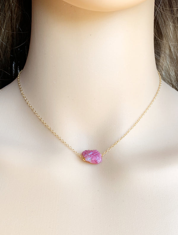 Pink Tourmaline Necklace
