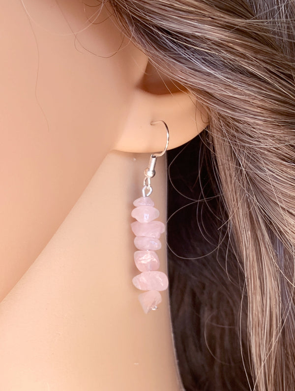 Rose Quartz Earrings