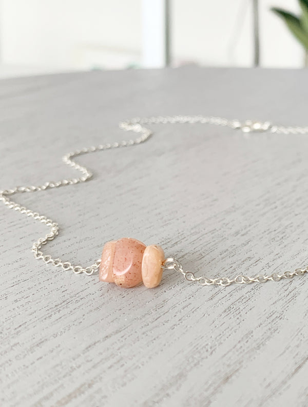 Dainty Sunstone Necklace