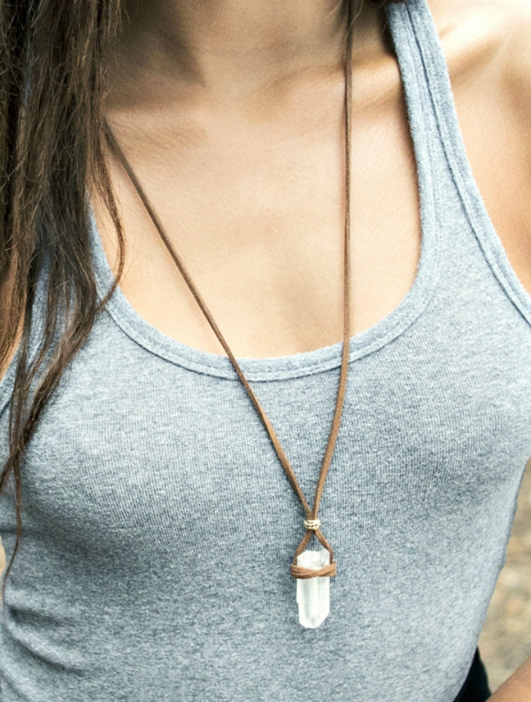 Raw Quartz Necklace