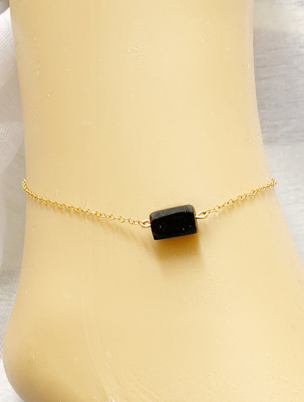 Black Tourmaline Anklet