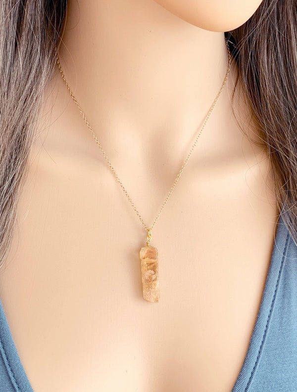Citrine Pendant Necklace