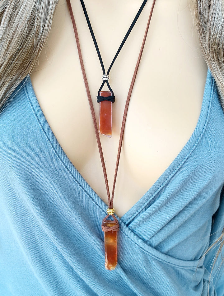 Carnelian Gemstone Pendant, Gift for Sister, Crystal Jewelry Healing, Real Carnelian Necklace, Raw Stone Necklace for Men, Indigo Lizard Jewelry, Raw Crystal Necklace, Carnelian Crystal Jewelry, Red Stone Necklace Men or Women, Raw Carnelian Pendant, Carnelian Jewelry, Sacral Chakra Healing Crystal Necklace, Handcrafted Carnelian Necklace, Natural Carnelian Crystal, July Birthstone, Crystal Jewelry.