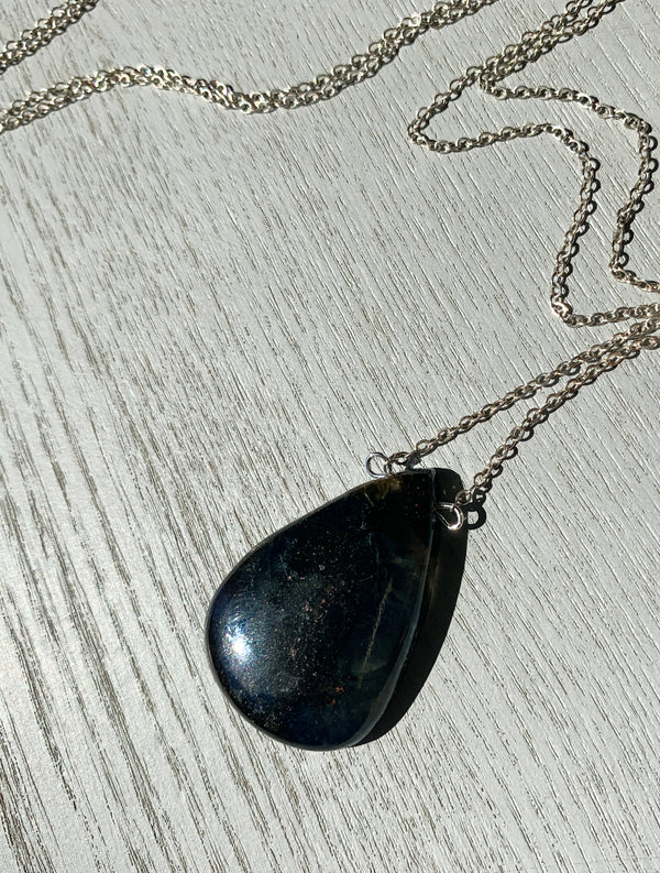 Raw Iolite Necklace