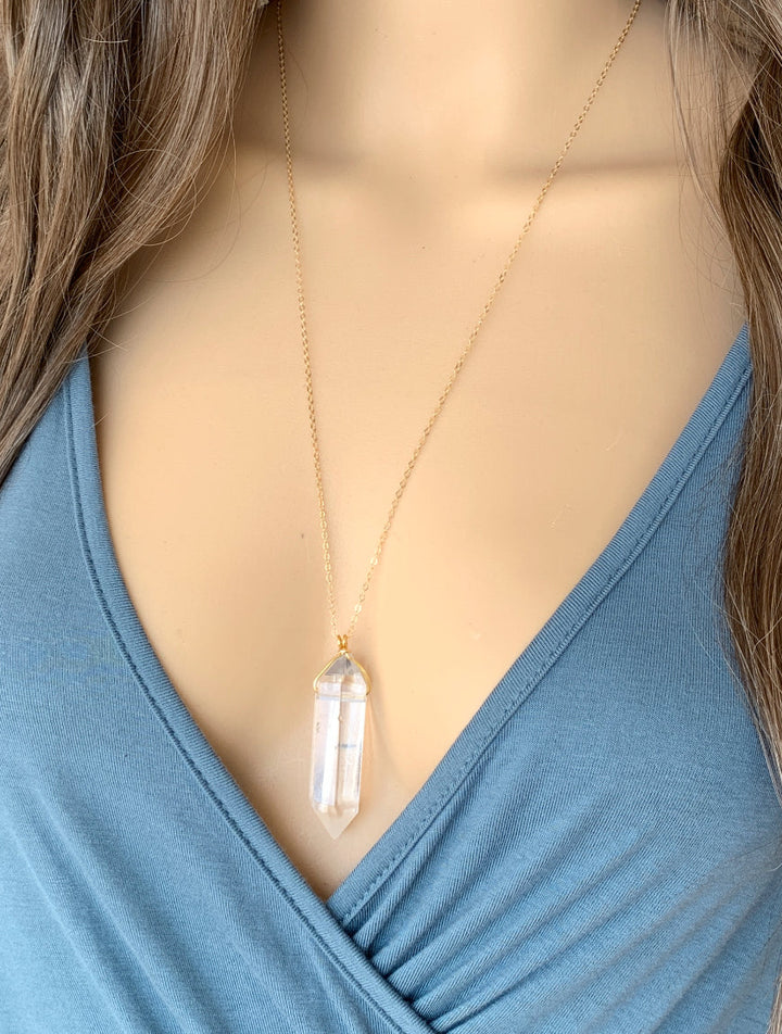 Handcrafted Clear Quartz Necklace, Authentic Clear Quartz Necklace, Clear Quartz Crystal Jewelry, Protection Stone Necklace, Natural Clear Quartz Necklace, April Birthstone Jewelry, Clear Quartz Jewelry, Large quartz necklace with silver chain, Natural quartz crystal pendant necklace, Handmade large quartz stone necklace, Quartz healing crystal necklace, Statement raw quartz necklace, Crystal energy quartz pendant, Large quartz crystal necklace, Quartz pendant with sterling silver chain.