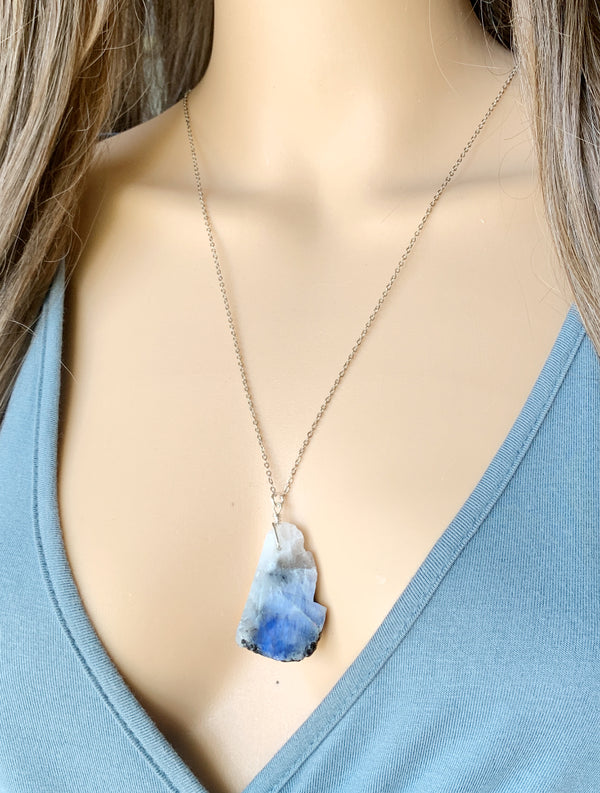 Rough Moonstone Necklace