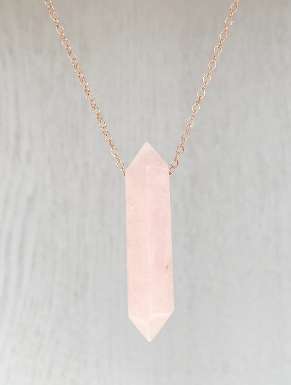 Rose Quartz Necklace (M)