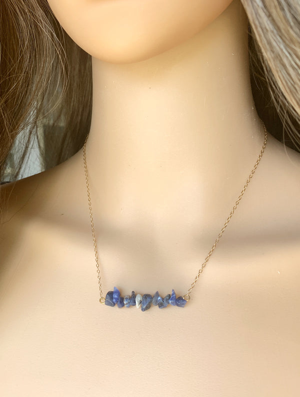Sodalite Bar Necklace
