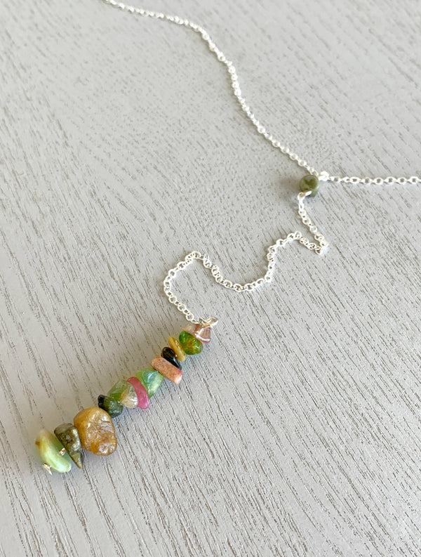 Tourmaline Lariat Necklace